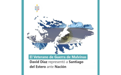 El Veterano de Guerra de Malvinas David Díaz representó a Santiago del Estero ante Nación